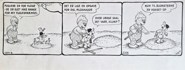 Rasmus Klump - original blæk stribe - nummer 1364-B - Carla og Vilhelm Hansen